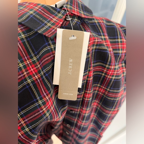 Plaid Oxford shirt in Thomas Mason cotton flannel - GIFTABLE - Picture 9 of 10